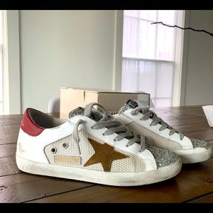 Golden Goose Superstars in size 38.